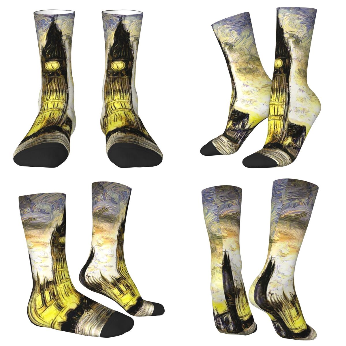Stoking Kru Semua Musim Warna  - Women'S Fashion London ulasan dan harga