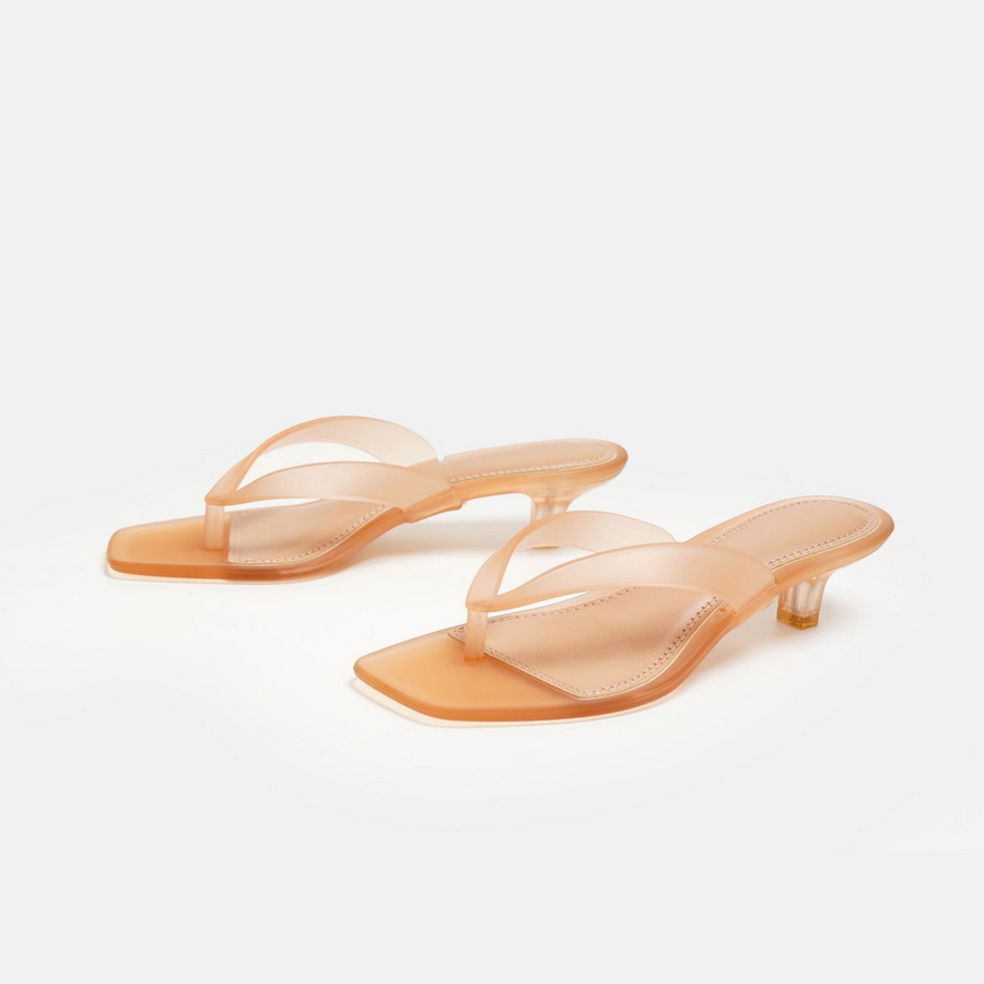 Sandal Thong PVC Hijau Zaitun  - Women Fashion Korean ulasan dan harga