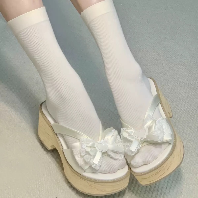 Sandal Platform Tebal Motif Ka - Women'S Fashion Line ulasan dan harga