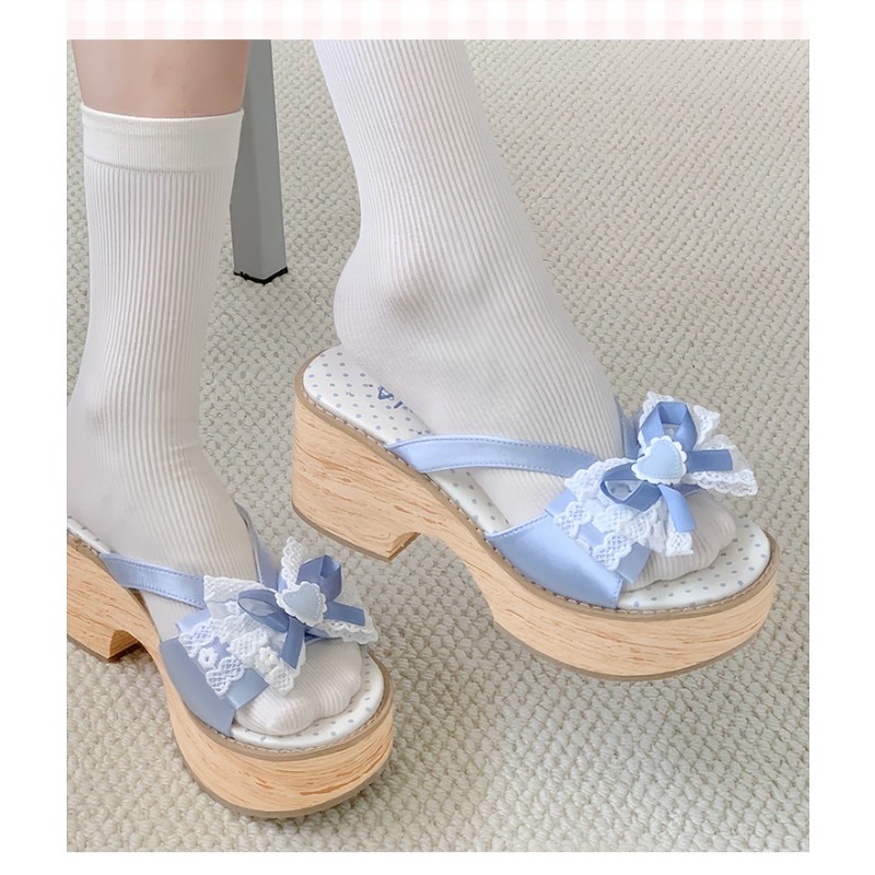Sandal Platform Tebal Motif Ka - Women'S Fashion Line ulasan dan harga