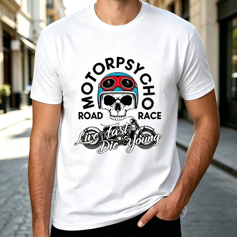 Kaos T-Shirt Tengkorak Biker M - Women Fashion Quotes ulasan dan harga