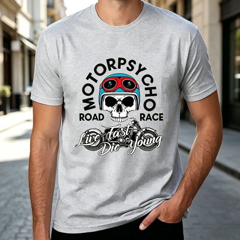 Kaos T-Shirt Tengkorak Biker M - Women Fashion Quotes ulasan dan harga