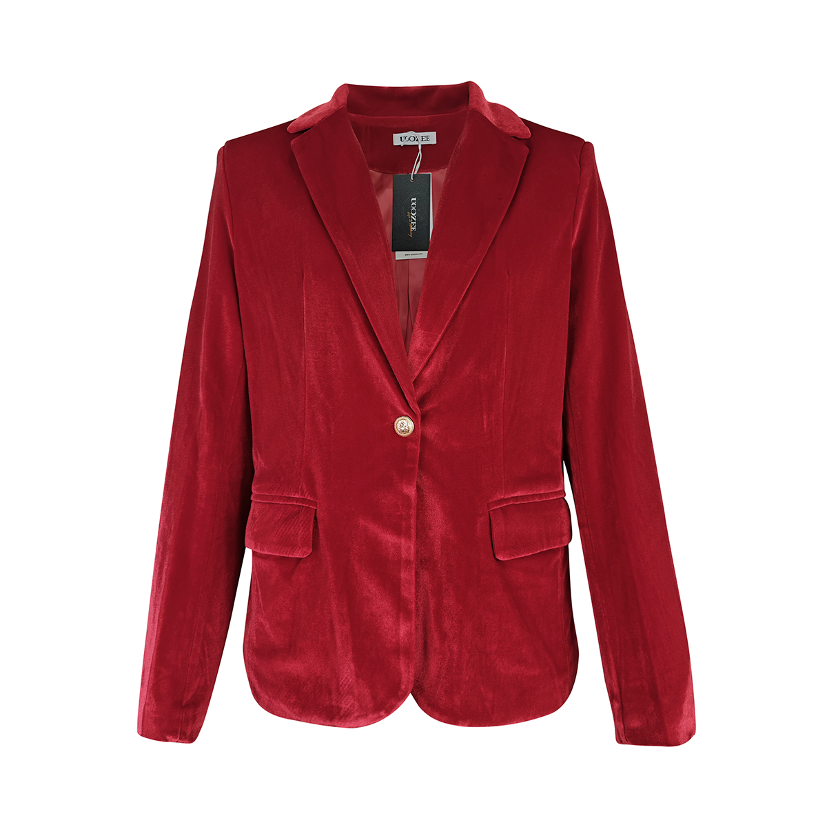Blazer Beludru Kancing Emas Tu - Velvet Blazer Women ulasan dan harga