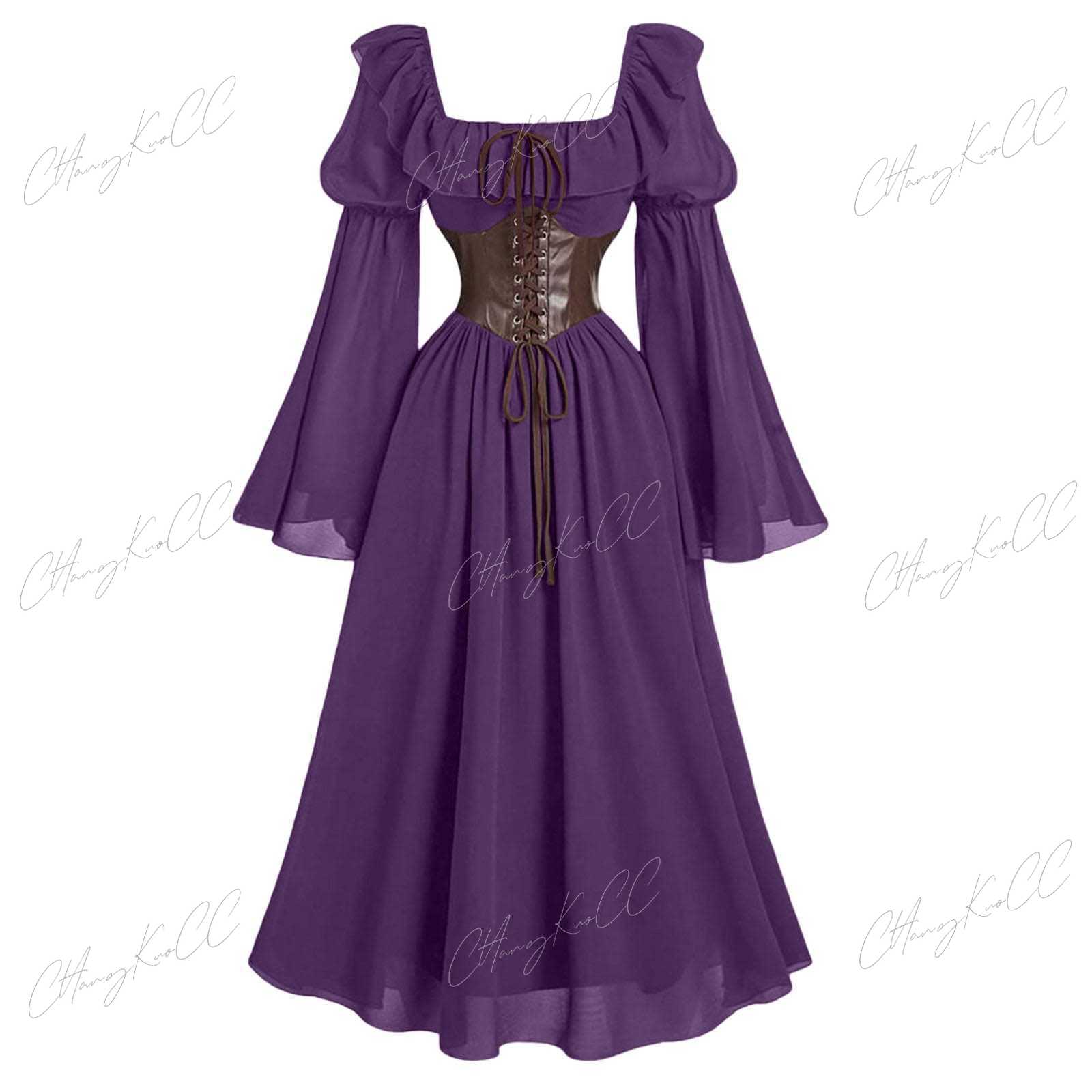 Gaun Wanita Lengan Panjang Mod - Women'S Fashion Renaissance Period ulasan dan harga