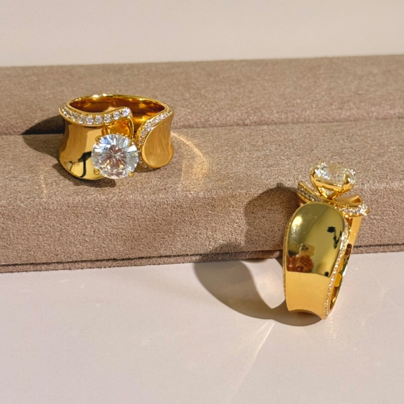 Cincin Perak 925 Berlapis Emas - Women'S Fashion London ulasan dan harga