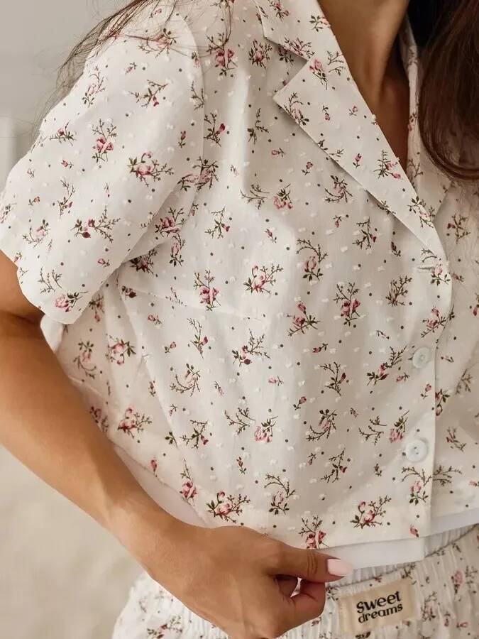 Set Piyama Cetak Modis Terlari - Women'S Fashion Pajamas ulasan dan harga