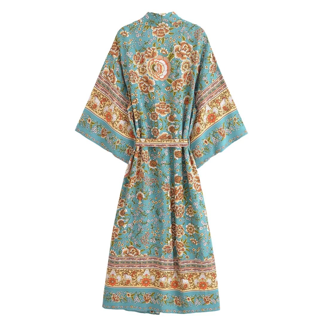 Kemeja Kimono motif bunga hija - Kimono Cardigan Women ulasan dan harga