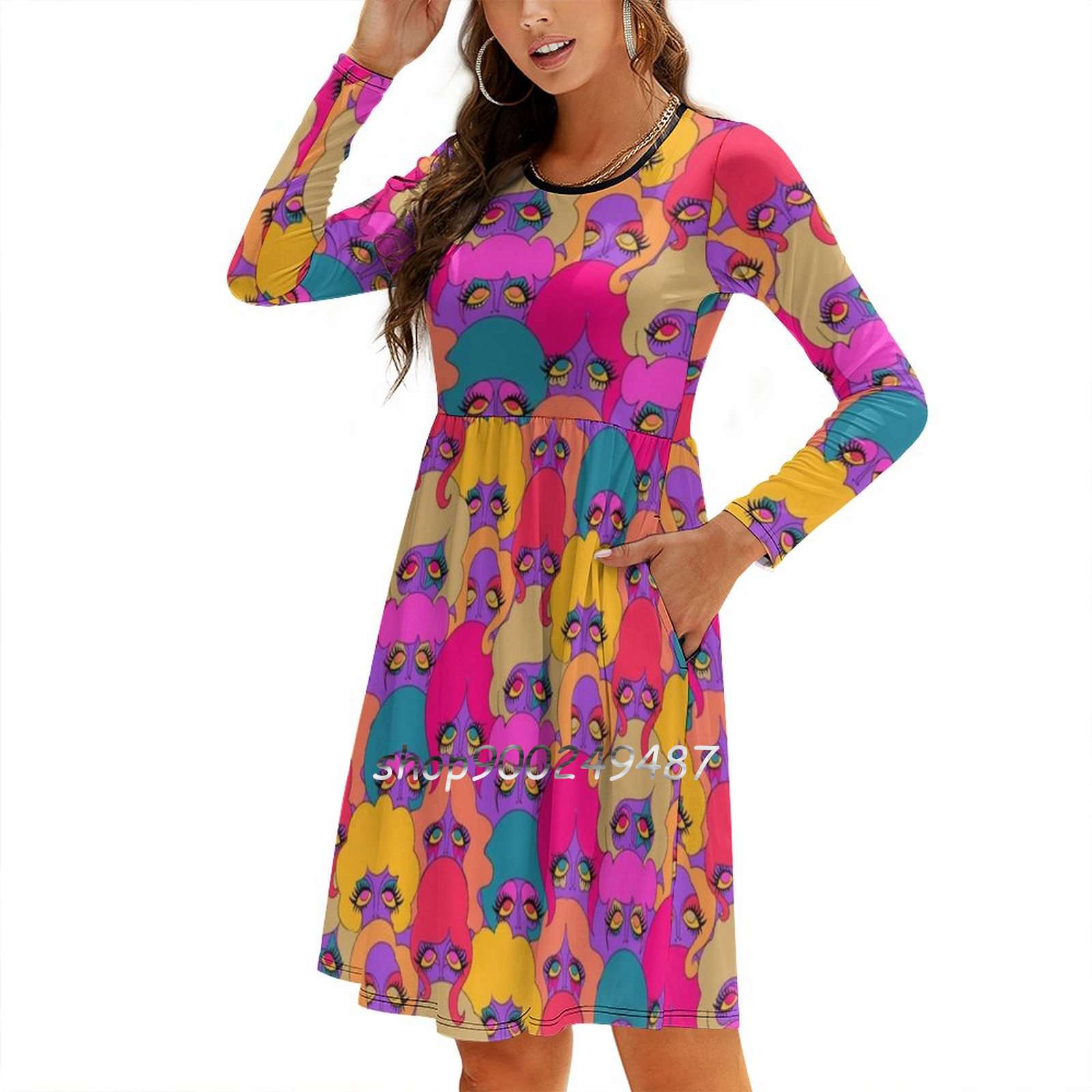 Gaun rumbai simpul kekasih wan - Women'S Fashion Of The 70S ulasan dan harga