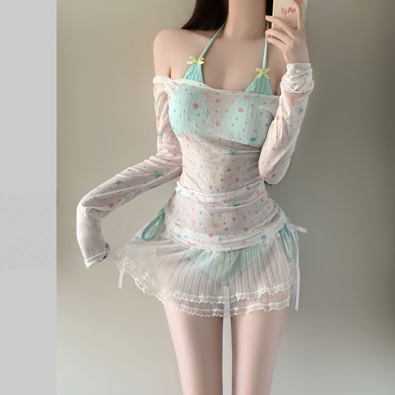 Set Bikini Lengan Panjang Wani - Women Fashion Korean ulasan dan harga