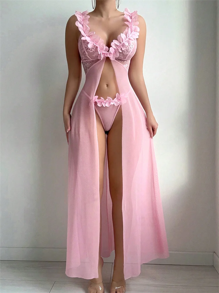 Gaun Tidur Seksi Motif Bunga P - Women'S Fashion Line ulasan dan harga