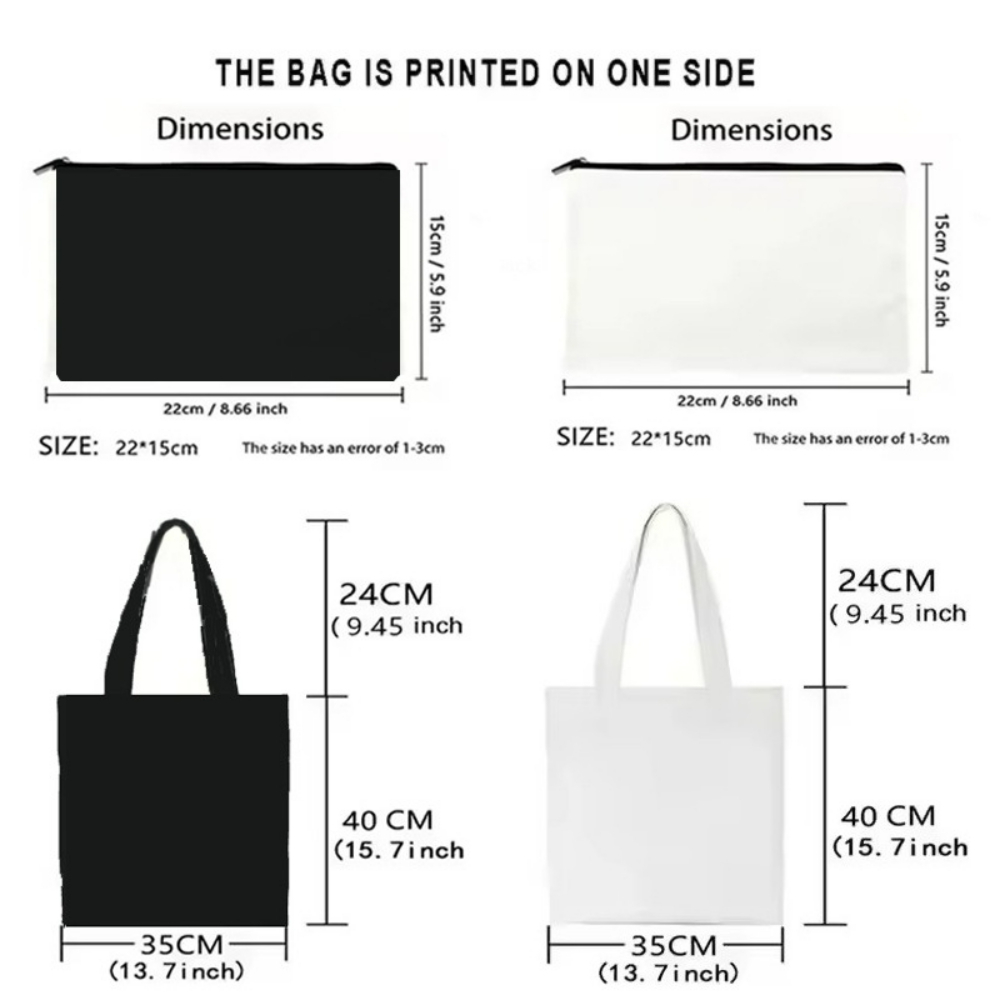 Tas Tote Kanvas Grafis London  - Women'S Fashion London ulasan dan harga