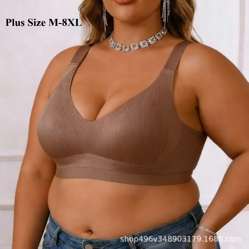 M-8XL PlusSize Wanita Full Cov - Bra Top Seamless ulasan dan harga