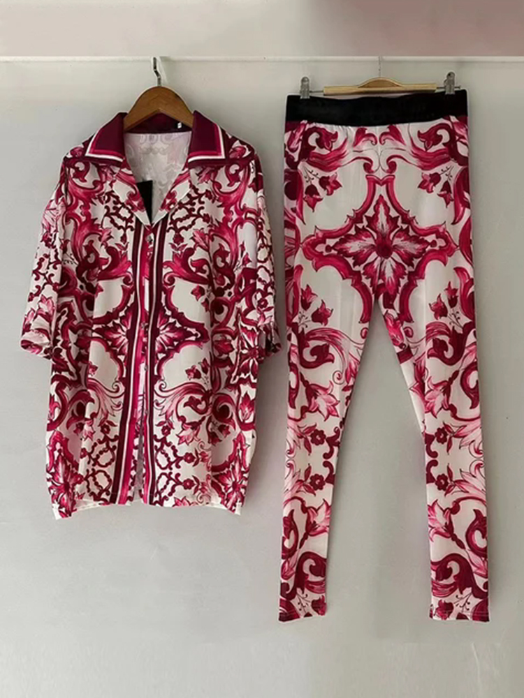 Piyama motif geometris retro d - Women'S Fashion Pajamas ulasan dan harga