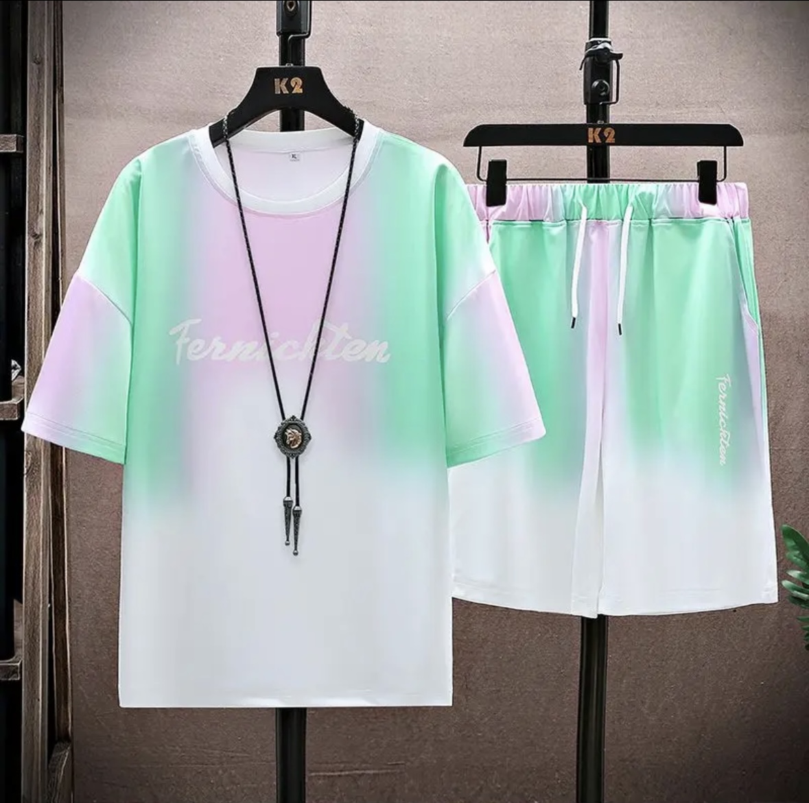 Setelan sutra es musim panas t - Women Fashion Korean ulasan dan harga