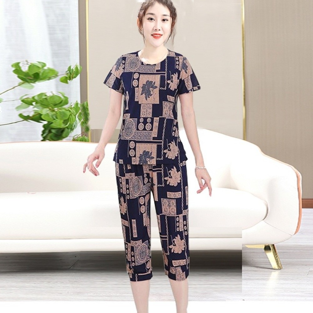 Setelan Kaos Ukuran Besar untu - Women'S Fashion Pajamas ulasan dan harga