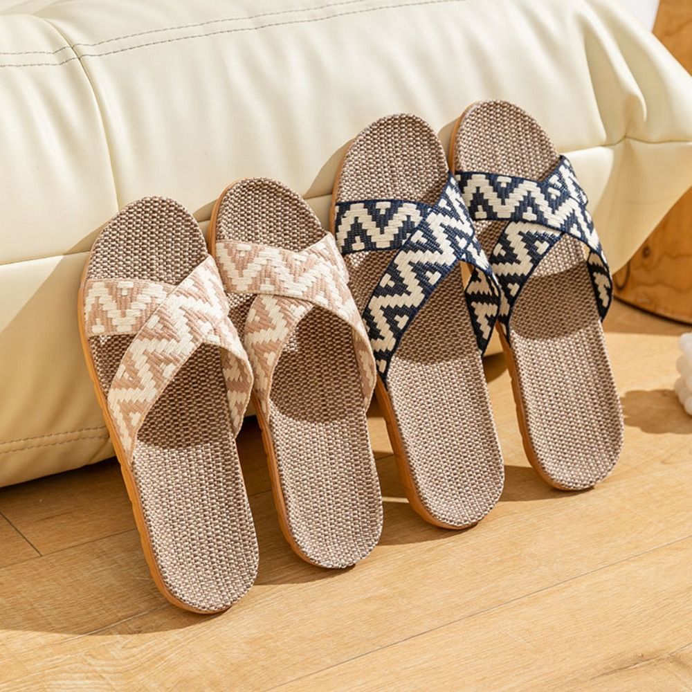 Sendal Linen Gaya Etnis, Sanda - Women'S Fashion Sandals ulasan dan harga